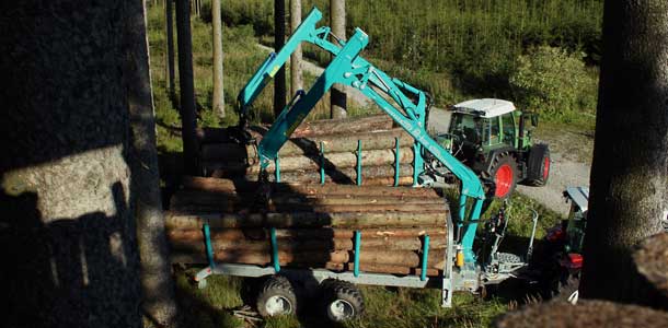 Rückeanhänger Pflanzelt